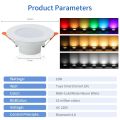 85-265V 220V Tuya Smart Led Downlight Bluetooth APP Can Ceiling Light with RF Remote Group Control 10W RGB Lamp White Dimmable. 