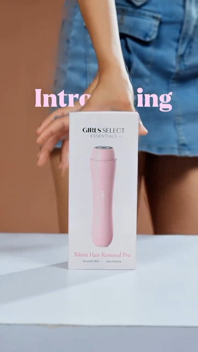 Girls Select Original Bikini Hair Removal For Whole Body Part, Smooth And Soft Skin, FREE Travel Pouch, Battery operated No Cuts No Ouchs