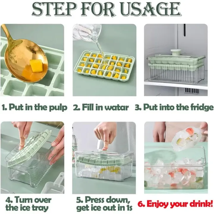 28/56%20Grid%20Ice%20Cube%20Mold%20Reusable%20Refrigerator%20Ice%20Maker%20One-touch%20Easy%20Release%20Homemade%20Ice%20Cube%20Tray%20Mold%20Home%20Ice%20Making%20Tool%20-%20Image%204