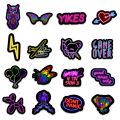 50/100PCS Cartoon Neon Light Rainbow Stickers Aesthetic Car Laptop Phone Luggage Bike Toy Graffiti Decal Sticker for Kid. 