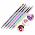 5Pcs Nails Art Dotting Pen Nails Brushes For Nails Art Accessories Tools Kits Nail Supplies For Professionals Manicure Set. 