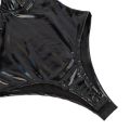 PU Leather Bodysuit Womens Shapewear No Pad Bra One-Piece Full Body Shaper Tummy Control Corset Slim Waist Trainer Underwear. 