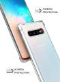 Galaxy S10 Case Ultra Crystal Clear Shockproof Bumper Protective for Samsung Galaxy S10 Transparent Hybrid Design with Flexible. 