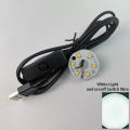 Warm White Color DC 5V 3W USB LED Lights 2835 Chip Single Dimmer Reading Night Desk Book Tablet Reading Lamp Switch Power Cable. 