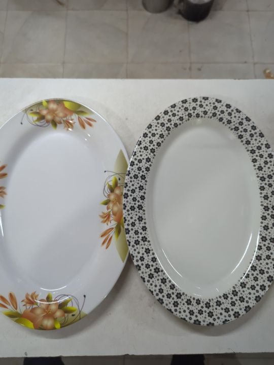 High Quality Melamine Oval Shaped Serving Dish Rice Dish 15.5 inch