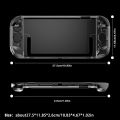 Switch 2 Crystal Armor Case | PC-TPU Split Shield with 8H Hardness for Console & Detached Joy-Cons. 