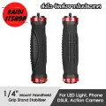 Camera Accessories, aluminum handle, rubber grip, extendable tripod for DSLR, action camera, flash and other accessories. 