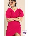 Ladies Wrap Around Party And Casual Frock Pink Colour. 