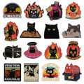 Cartoon Black Cat Enamel Pins PEW PEW MADAFAKAS Big Eyes Kitten Cute Animal  Brooches Lapel Badge Jewelry Gifs For Cat Lovers. 