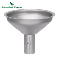 Boundless Voyage Titanium Kitchen Funnel No-Spill Metal Refilling Tool for Liquids, Oil, Wine, Spices 1 Packed Ti3281D. 