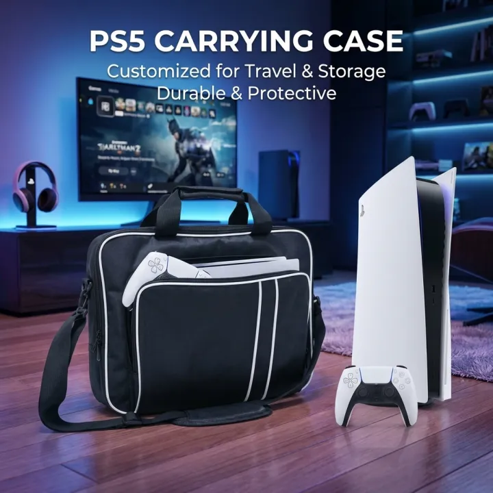 PS5%20Travel%20Case%20Protective%20Bag%20for%20PS5%20Console%20Disc/Digital%20Edition%20with%20Controllers%20Game%20Cards%20Headset%20Organizer%20-%20Image%204