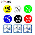 6pcs NFC Ntag213 Ntag215 Ntag216 TAG Sticker 213 13.56MHz Universal Label RFID Token Patrol Ultralight for Amiibo Etc. 