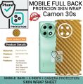 TECNO CAMON 30S Back 360 Protection skin wrap with sides and camera protection premium quality skin wrap full cover wrap sheet for tecno camon 30 s. 
