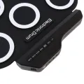 2022New Folding Silicone Hand Roll USB Electronic Drum Portable Practice Drums Pad Kit With Drumsticks Sustain Pedal. 