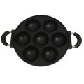 7 Hole Cooking Cake Pan Cast Iron Omelette Pan Non-Stick Cooking Pot Breakfast Egg Cooker Cake Mold Kitchen Cookware Kitchenware. 