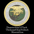 United States Naval Special Warfare Command Navy Seals Collectible Golden Plated Souvenir Coin Commemorative Coin Challenge Coin. 