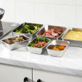 Stainless Steel Plate With Lid Food Grade Thickened Food Storage Containers Baking Dish For Oven Kitchen Cooking Tools. 