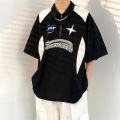 Polo shirt set + Korean-style fashion men's shorts. 