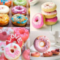 1PC 4 Holes Donut Silicone Mold High Temperature Resistant Big Donut Cake Pudding Jelly Chocolate DIY Mould Cake Baking Tools.