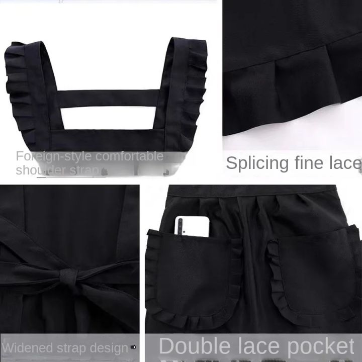 Stylish%20Korean%20Fashion%20Apron%20Princess%20Apron,%20Canvas%20Waterproof%20Dining%20Apron%20with%20Pockets,%20Polyester%20Apron%20for%20Women,%20Simple%20S%20-%20Image%203