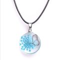 handmade butterfly necklace with resin handmade jewelry. 