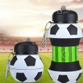 Folding Water Cup Outdoor Sports Kettle Household Silicone Creative Portable Anti Fall Leak Proof Children's Water Cup.