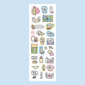 Korean Cartoon Cute Kawaii Graffiti Hand Drawn Rabbit Sticker Hand Account Photo Planner Diary Scrapbook DIY Decorative Stickers.