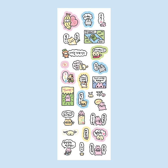 Korean%20Cartoon%20Cute%20Kawaii%20Graffiti%20Hand%20Drawn%20Rabbit%20Sticker%20Hand%20Account%20Photo%20Planner%20Diary%20Scrapbook%20DIY%20Decorative%20Stickers%20-%20Image%207