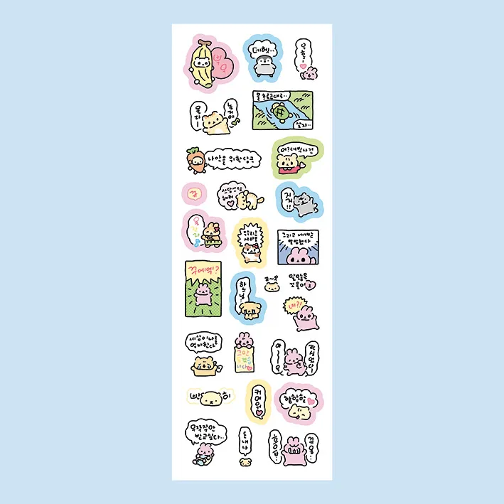 Korean%20Cartoon%20Cute%20Kawaii%20Graffiti%20Hand%20Drawn%20Rabbit%20Sticker%20Hand%20Account%20Photo%20Planner%20Diary%20Scrapbook%20DIY%20Decorative%20Stickers%20-%20Image%207