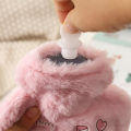 Cartoon Plush Rabbit Bear Hot Water Bottle Water Filling Velvet Small Portable Student Hand Warmer Cute Warm Water Bag.