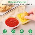 20Pcs Reusable Snack Containers with Lids Portion Control Snack Pack ContainersDouble Compartment Snack Containers. 