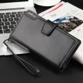 Men Wallet Cardholder Slim Coin Purse PU Lether Pocket Vintage Business Clutch Male Small Money Clip with Zipper Card Organizer. 