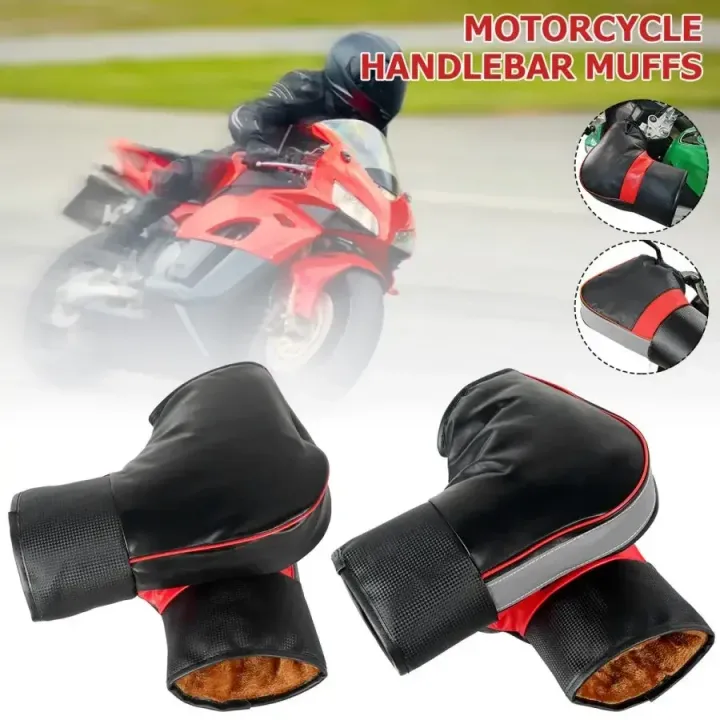 Motorcycle%20Handlebar%20Cover%20Winter%20Battery%20Bike%20Windshield%20Gloves%20Windproof%20Warm%20Handle%20Thickened%20Reflective%20Strip%20-%20Image%202