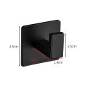 Self-Adhesive Black White Wall Hook for Keys Bag Clothes Hanger Bathroom Robe Coat Hook Towel Rack Bathroom Hardware Accessories.