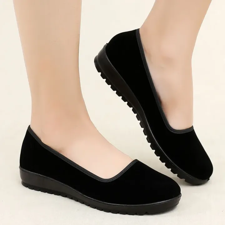 Lady%20Fashion%20Sweet%20Light%20Weight%20Black%20Flock%20High%20Quality%20Loafers%20Women%20Casual%20Comfort%20Hotel%20Work%20&%20Office%20Flat%20Shoes%20Zapatos%20A94%20-%20Image%205