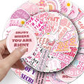 50 Inspirational Quote Stickers Pack, Containing Motivational Positive Affirmations, Self-Adhesive Decorative Stickers, Can Be Used for Scrapbooks, Journals, Laptops, Phone Cases, Are Mental Health  and Back-To-School Supplies. 
