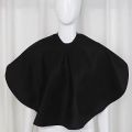 Black Short Square Waterproof Hairdressing Cape – Professional Salon Barber Hair Cutting Wrap & Dyeing Tool.