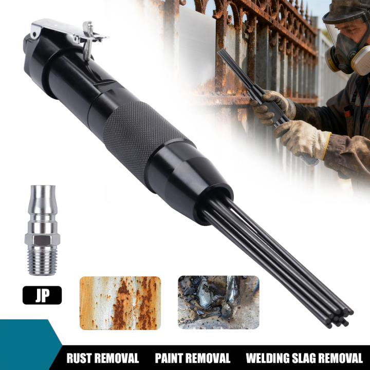 Pneumatic Rust Remover Gun 12-Pin Alloy Rust Removal Needle Powerful ...