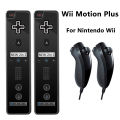 Remote Controller for Wii Motion Plus with Silicone Case Replacement for Nintendo With Nunchuk for Nintendo Wii and Wii U Gifts. 