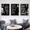 Boxer Wall Art Poster Mike Tyson Muhammad Ali Motivational Quote Home Decor Pictures Prints Canvas Painting Living Room Decor. 