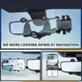 Car Rearview Mirror Phone Holder 360° Retractable Rotatable Cell Phone Holder Clip Mobile Phone  Support Phone Mount Stand. 