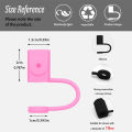 6Pcs Hello Kitty Straw Cover Cap 10MM Drink Straw Plug Splash Proof Drink Cup Straw Cap Eco-friendly Charm Pendant Party Gift ﻿. 