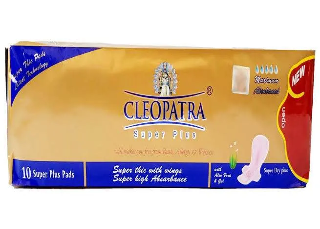 Pack%20of%202%20Cleopatra%20original%20sanitary%20pads%20for%20girls%20periods%20with%207%20high-tech%20protective%20layers,%2010%20super%20plus%20pads%20-%20Image%202