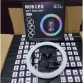 New RGB LED Ring Light MJ36 ( 36cm ) 14.1-inch RGB LED Ring Light with Phone Clip Phone Video Beauty Fill Light - Best Ring Light With Beautiful Result | Not Include Stand. 