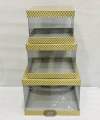 Set of 3pcs Transparent Gift Box / Transparent Square Cake Box For Birthday & Happy Anniversary. 