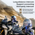 Y13 Pro Motorcycle Helmet Bluetooth Headset Intercom Distance 500M Chip V6.0 Stereo Fm Radio Mixing Music Sharing.