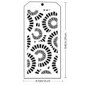 6 PCS DIY Craft Poppy Tropical Leaf Stencil for DIY Scrapbooking Stamping Album Crafts Decorative Paper Cards. 