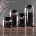 PARACITY Vacuum Sealed Tank Coffee Bean Glass Sealed Jar Household Moisture-proof Air Extraction Airtight Container Coffee Set.