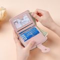 New Style Women's Wallet, Short, European and American PU High-end Coin Purse, Printed, Multi-card Slots, Small Wallet. 