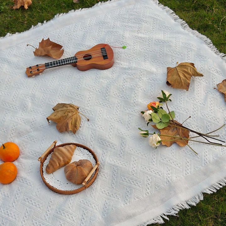 Bohemian%20Style%20Outdoor%20Picnic%20Mat%20with%20Tassel%20Camping%20Blanket%20T-Grid%20Tablecloth%20for%20Festival%20Parties%20Decor%20Spring%20Outdoor%20Picnic%20-%20Image%202